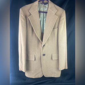 Austin Reed of Regent Street 100% Camel Hair Tan Vintage Blazer